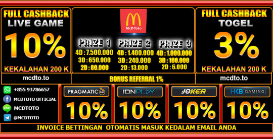 BANDAR TOGEL AMAN TERPERCAYA MCDTOTO | HADIAH MCDTOTO 3PRIZE TERBESAR