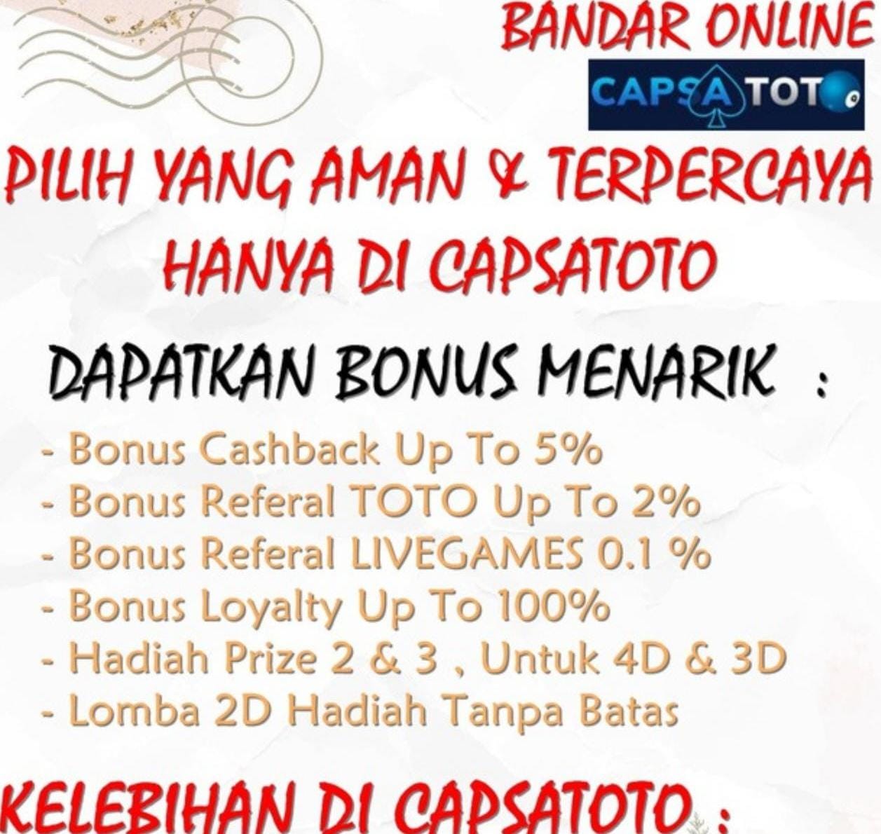 Capsatoto - Bandar Togel Online Via Pulsa | Agen Togel Sydney, Singapore, 7STAR, HONGKONG | Bandar T