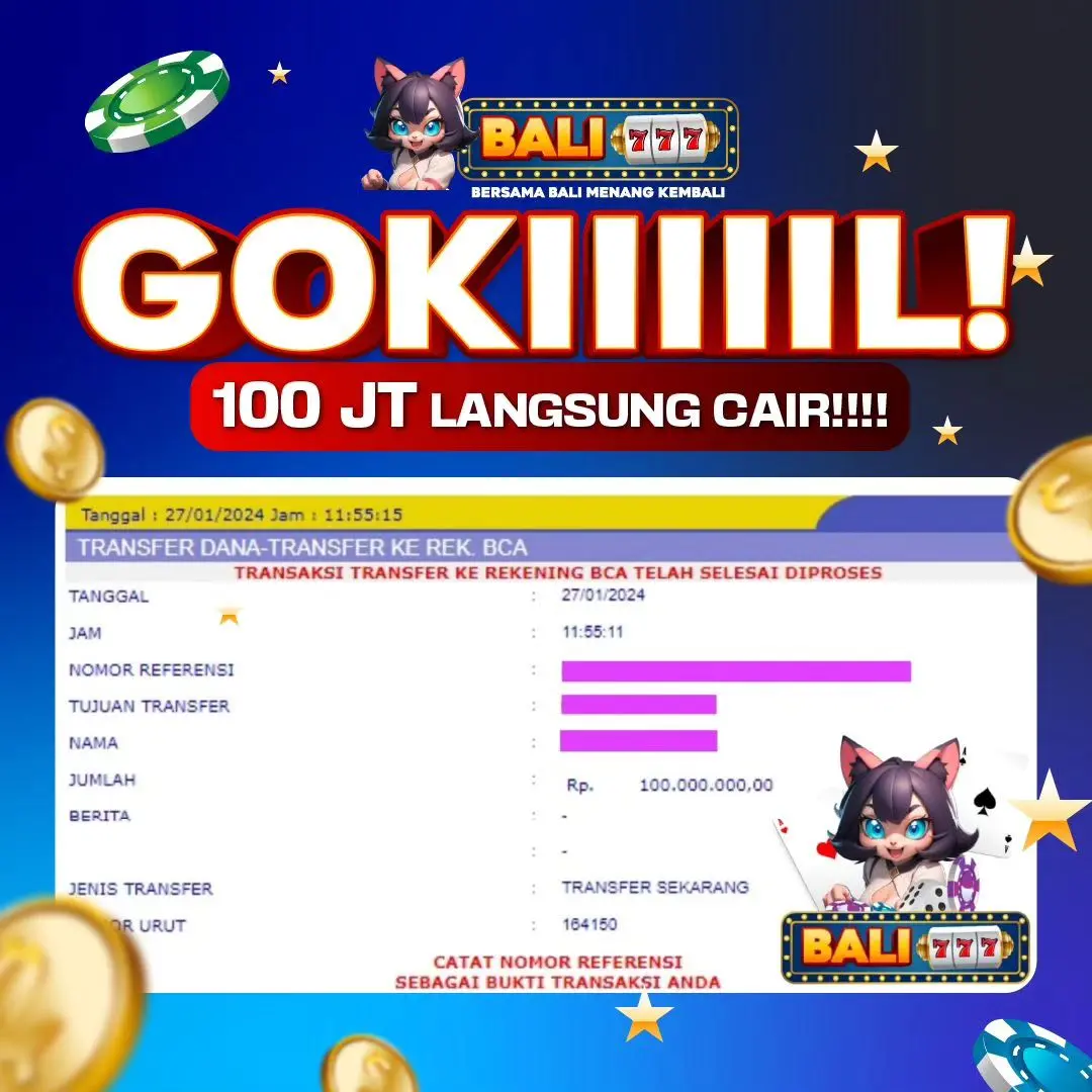 Bali777 Situs Pasti Bayar Berapa Pun Kemenangan Anda