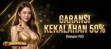 GARANSI KEKALAHAN 50% TANPA TO