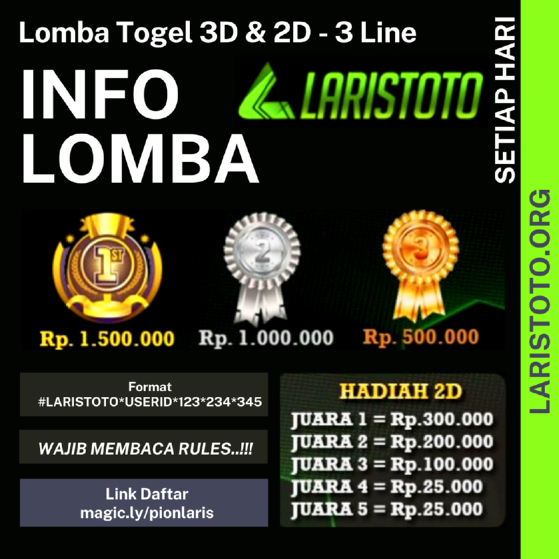 Info Lomba Togel 3D dan 2D