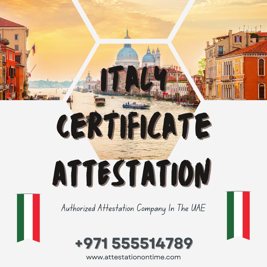 Italy certificate attestation